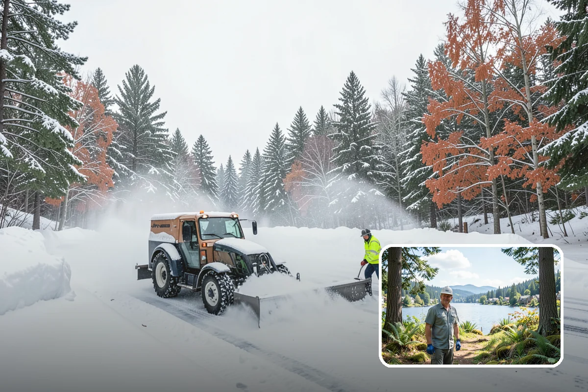 Apartment Complex Sidewalk Clearing in Milton, King County, WA - Protects owners and property managers from tenant slip-and-fall litigation