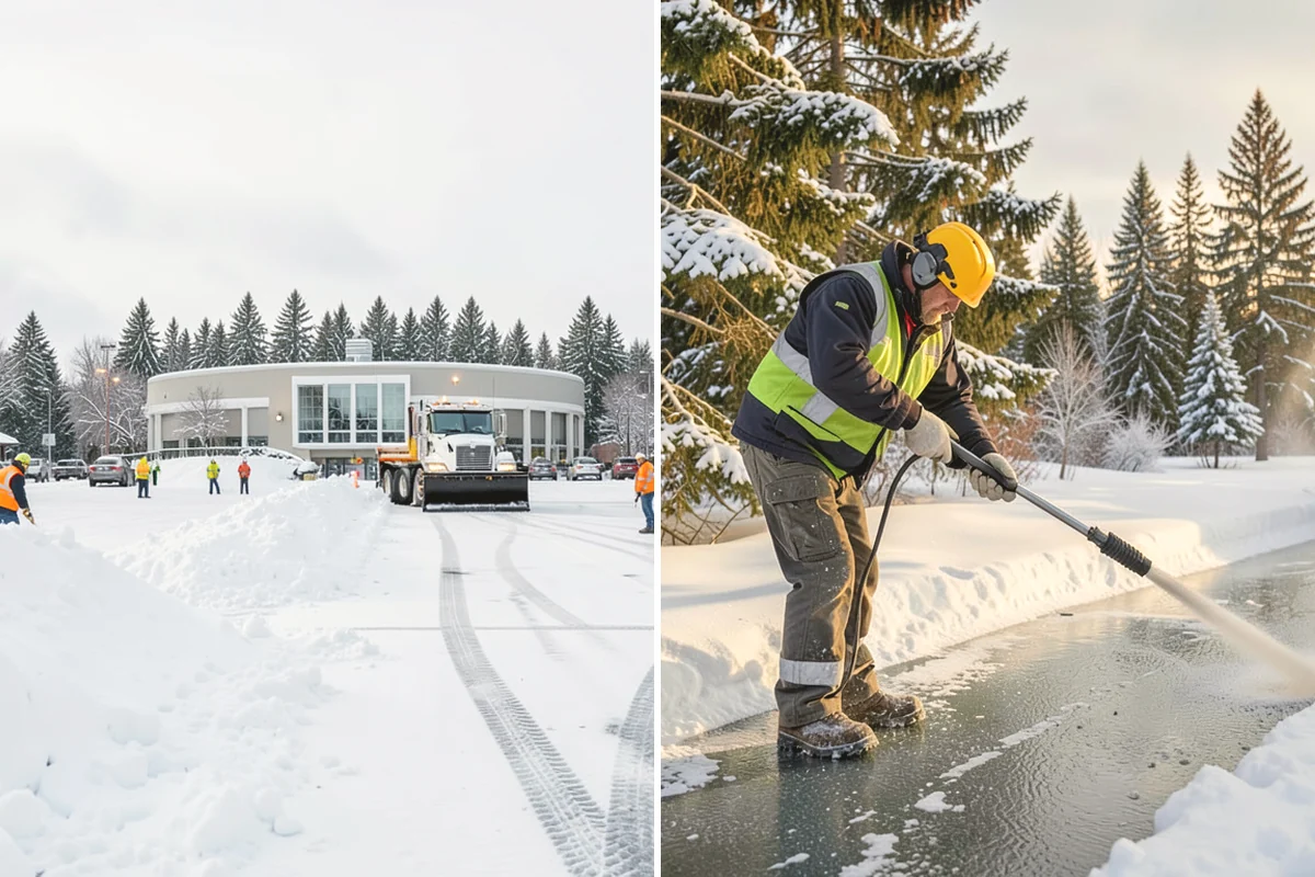 Apartment Complex Sidewalk Clearing in Monroe, Snohomish County, WA - Map all interior walks, breezeways, and connector paths across the community