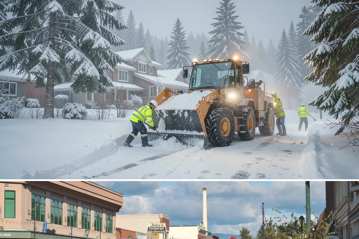 Apartment Complex Sidewalk Clearing in Monroe, Snohomish County, WA - Demand runs heaviest from December through February, when back-to-back freezing nights keep interior apartment walks glazed...