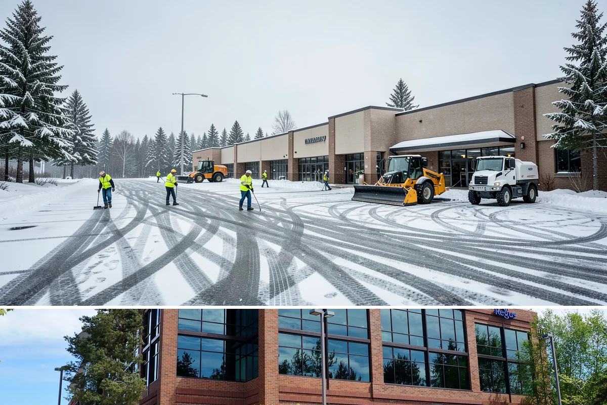 Apartment Complex Sidewalk Clearing in Mountlake Terrace, Snohomish County, WA - Demand runs heaviest from December through February, when back-to-back freezing nights keep interior apartment walks glazed...