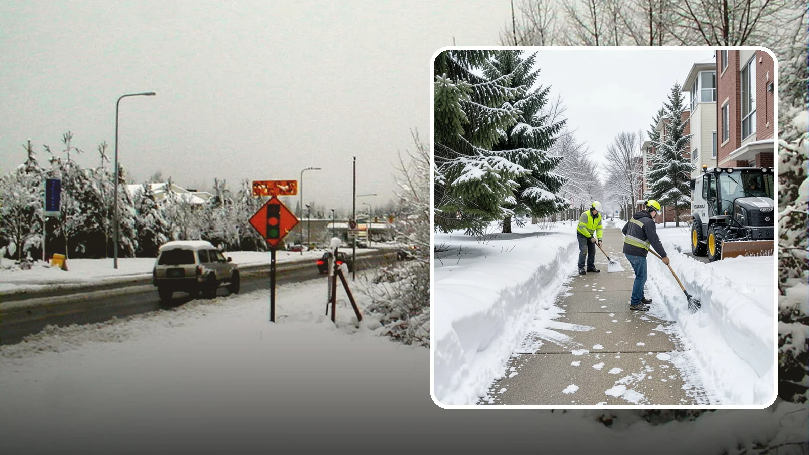 Apartment Complex Sidewalk Clearing in Newcastle, King County, WA - Multi-building walkway clearing for Western Washington apartment communities, keeping the interior paths tenants use around the...