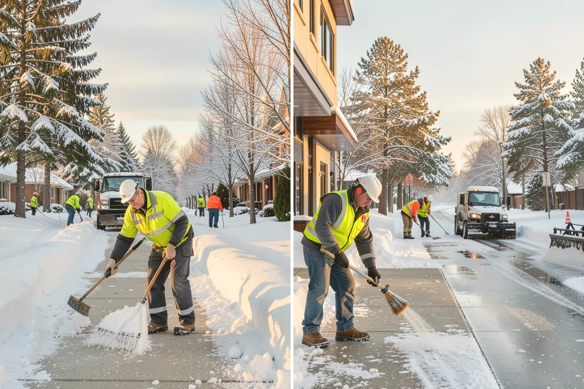 Apartment Complex Sidewalk Clearing in Newcastle, King County, WA - Map all interior walks, breezeways, and connector paths across the community