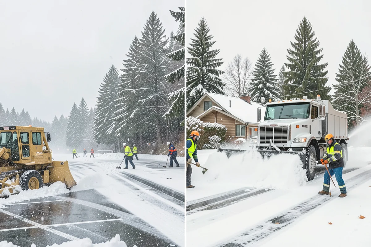 Apartment Complex Sidewalk Clearing in North Bend, King County, WA - Map all interior walks, breezeways, and connector paths across the community