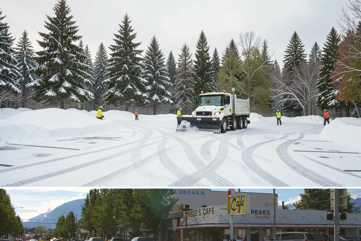 Apartment Complex Sidewalk Clearing in North Bend, King County, WA - Demand runs heaviest from December through February, when back-to-back freezing nights keep interior apartment walks glazed...