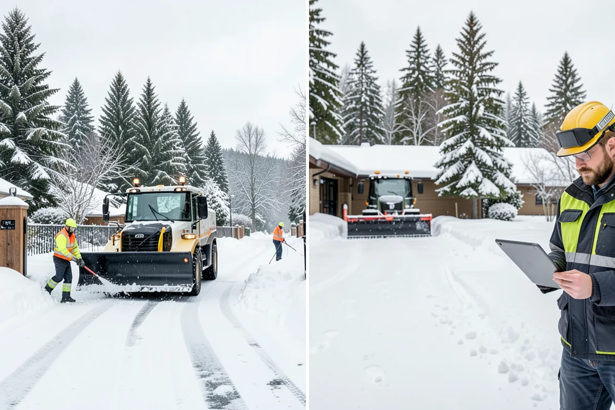 Apartment Complex Sidewalk Clearing in Pacific, King County, WA - Map all interior walks, breezeways, and connector paths across the community