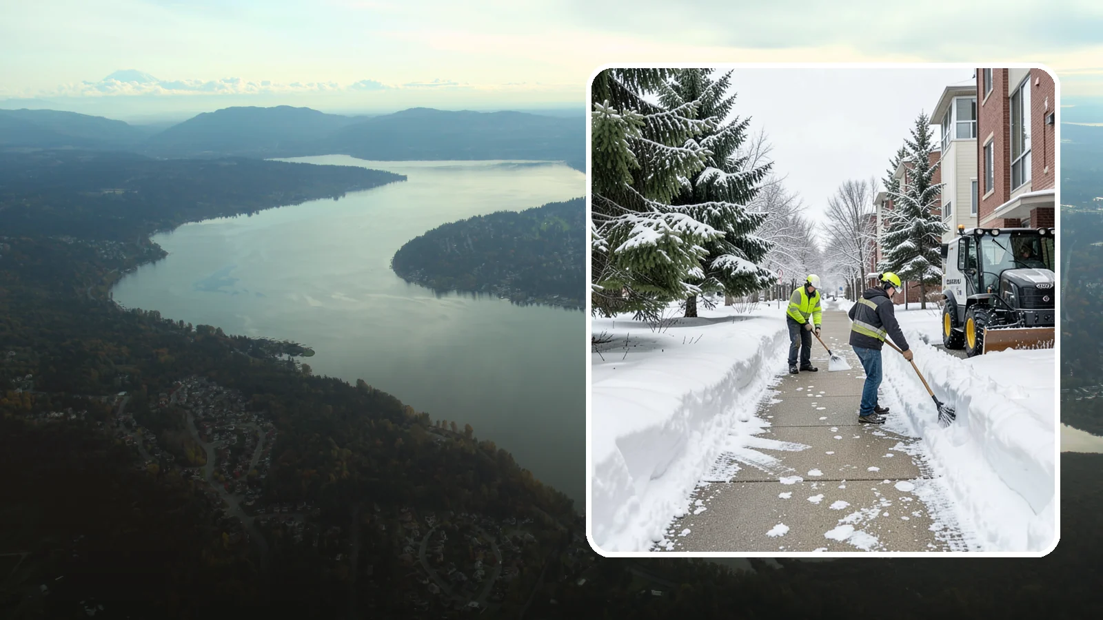 Apartment Complex Sidewalk Clearing in Sammamish, King County, WA - Multi-building walkway clearing for Western Washington apartment communities, keeping the interior paths tenants use around the...