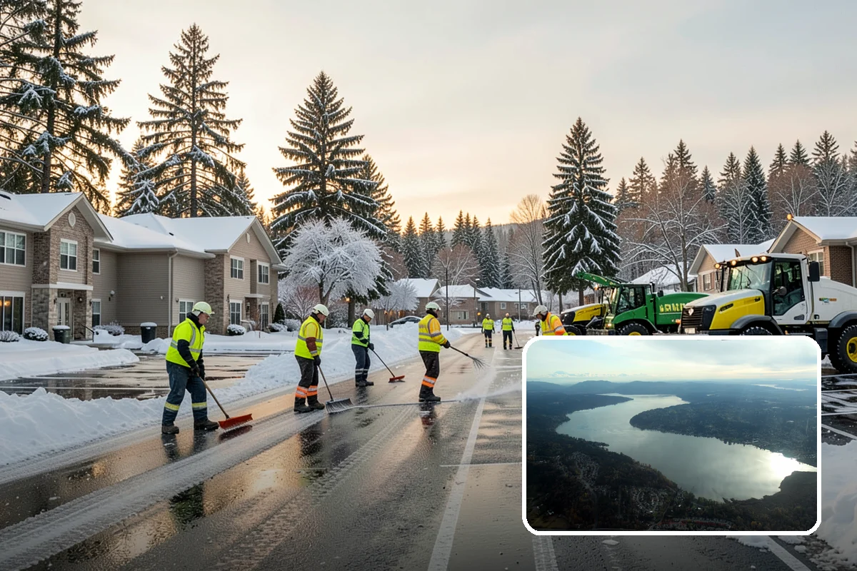 Apartment Complex Sidewalk Clearing in Sammamish, King County, WA - Protects owners and property managers from tenant slip-and-fall litigation