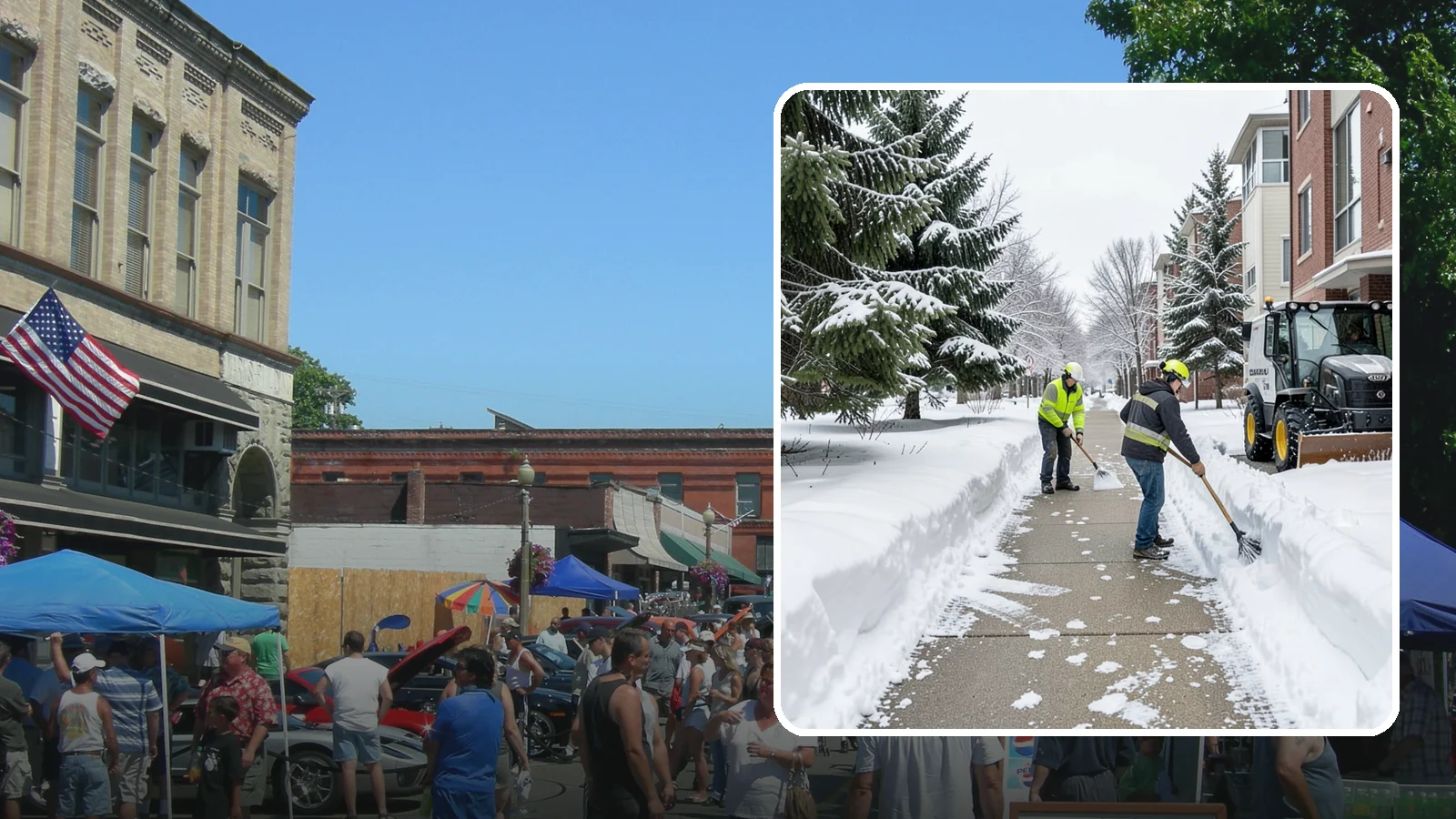 Apartment Complex Sidewalk Clearing in Snohomish, Snohomish County, WA - Multi-building walkway clearing for Western Washington apartment communities, keeping the interior paths tenants use around the...