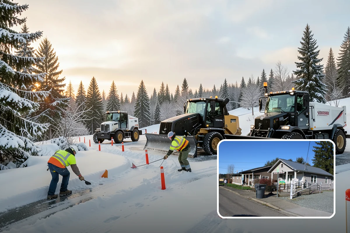 Apartment Complex Sidewalk Clearing in South Prairie, Pierce County, WA - Protects owners and property managers from tenant slip-and-fall litigation