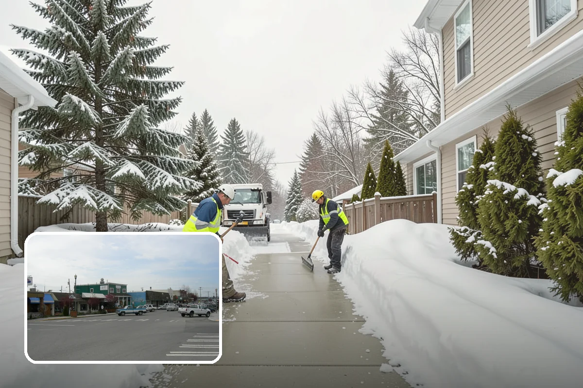 Apartment Complex Sidewalk Clearing in Stanwood, Snohomish County, WA - Protects owners and property managers from tenant slip-and-fall litigation