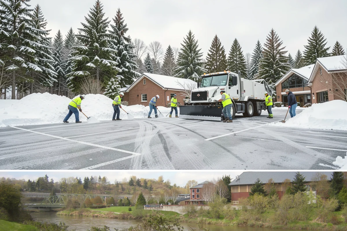 Apartment Complex Sidewalk Clearing in Tukwila, King County, WA - Demand runs heaviest from December through February, when back-to-back freezing nights keep interior apartment walks glazed...