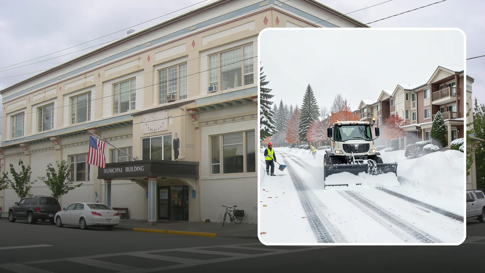 Apartment Complex Snow Plowing in Anacortes, Skagit County, WA - We keep multi-building apartment communities open by plowing drive aisles, resident lots, and building entries before the morning...