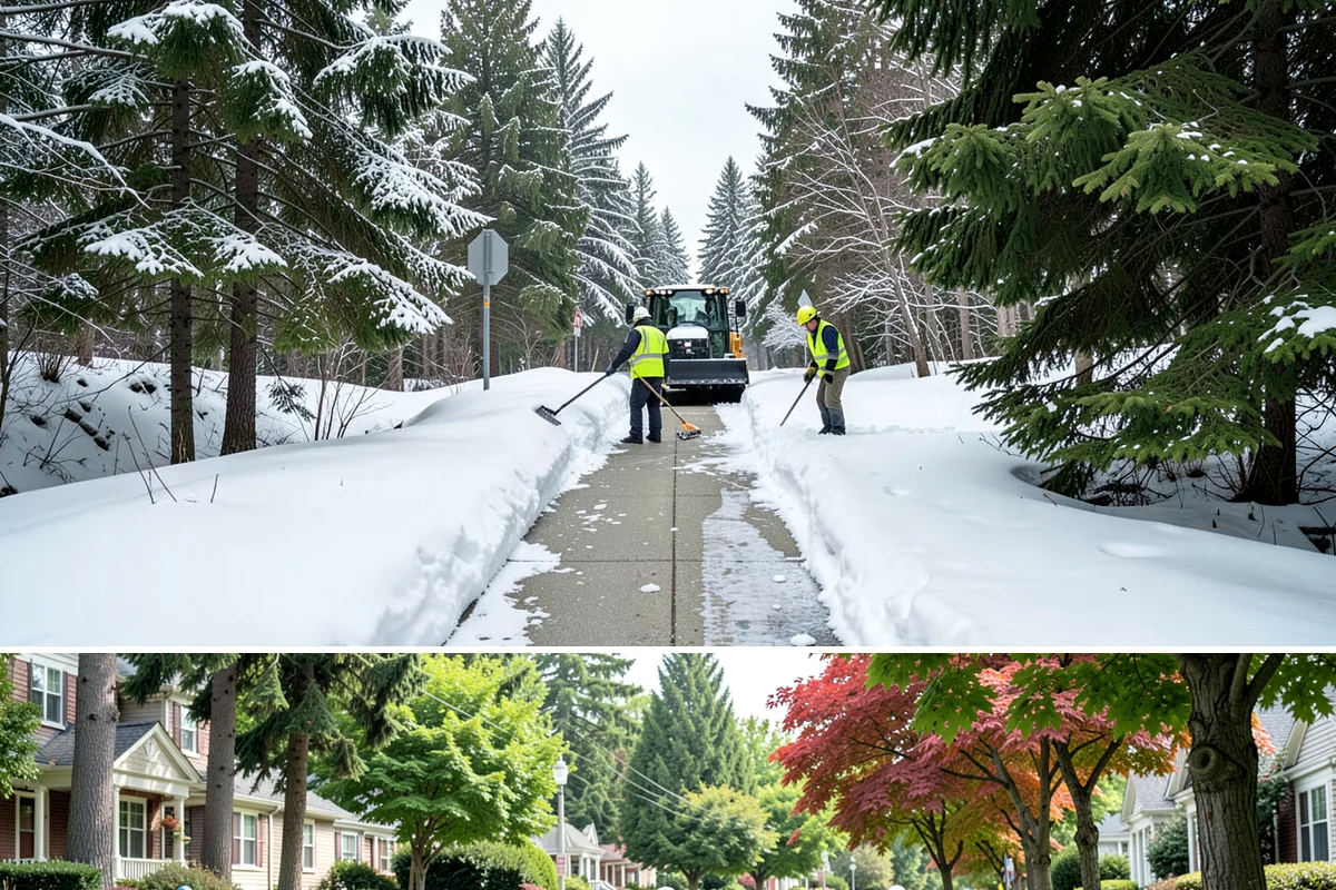 Apartment Complex Snow Plowing in Beaux Arts Village, King County, WA - Secure a seasonal agreement in early fall so your community is on our route before the first December cold snap.