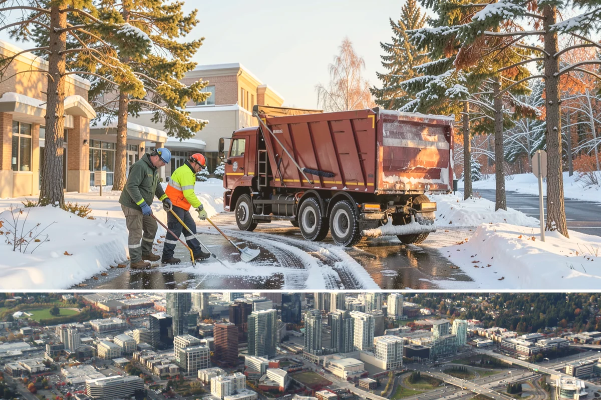 Apartment Complex Snow Plowing in Bellevue, King County, WA - Secure a seasonal agreement in early fall so your community is on our route before the first December cold snap.