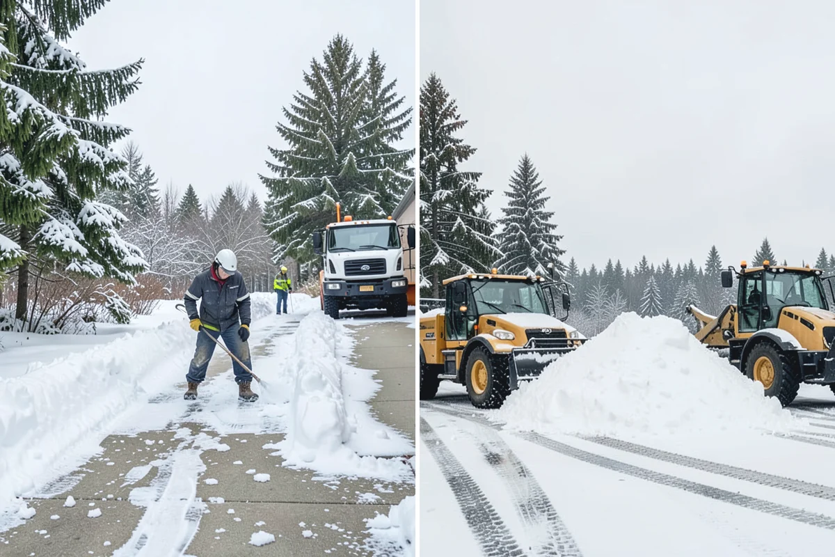 Apartment Complex Snow Plowing in Buckley, Pierce County, WA - Walk the property with management to set drive-aisle priorities and snow-storage zones