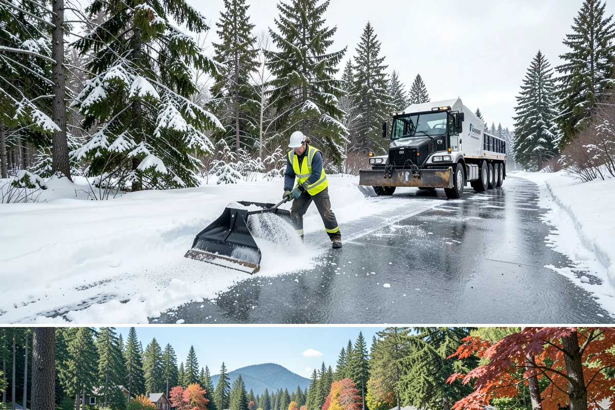 Apartment Complex Snow Plowing in Covington, King County, WA - Secure a seasonal agreement in early fall so your community is on our route before the first December cold snap.