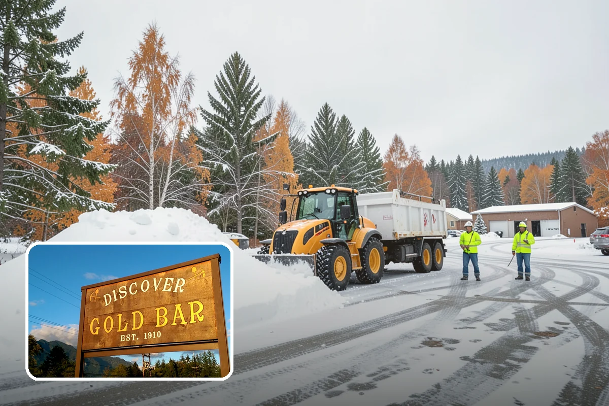 Apartment Complex Snow Plowing in Gold Bar, Snohomish County, WA - Drive aisles and resident lots cleared before the morning tenant rush