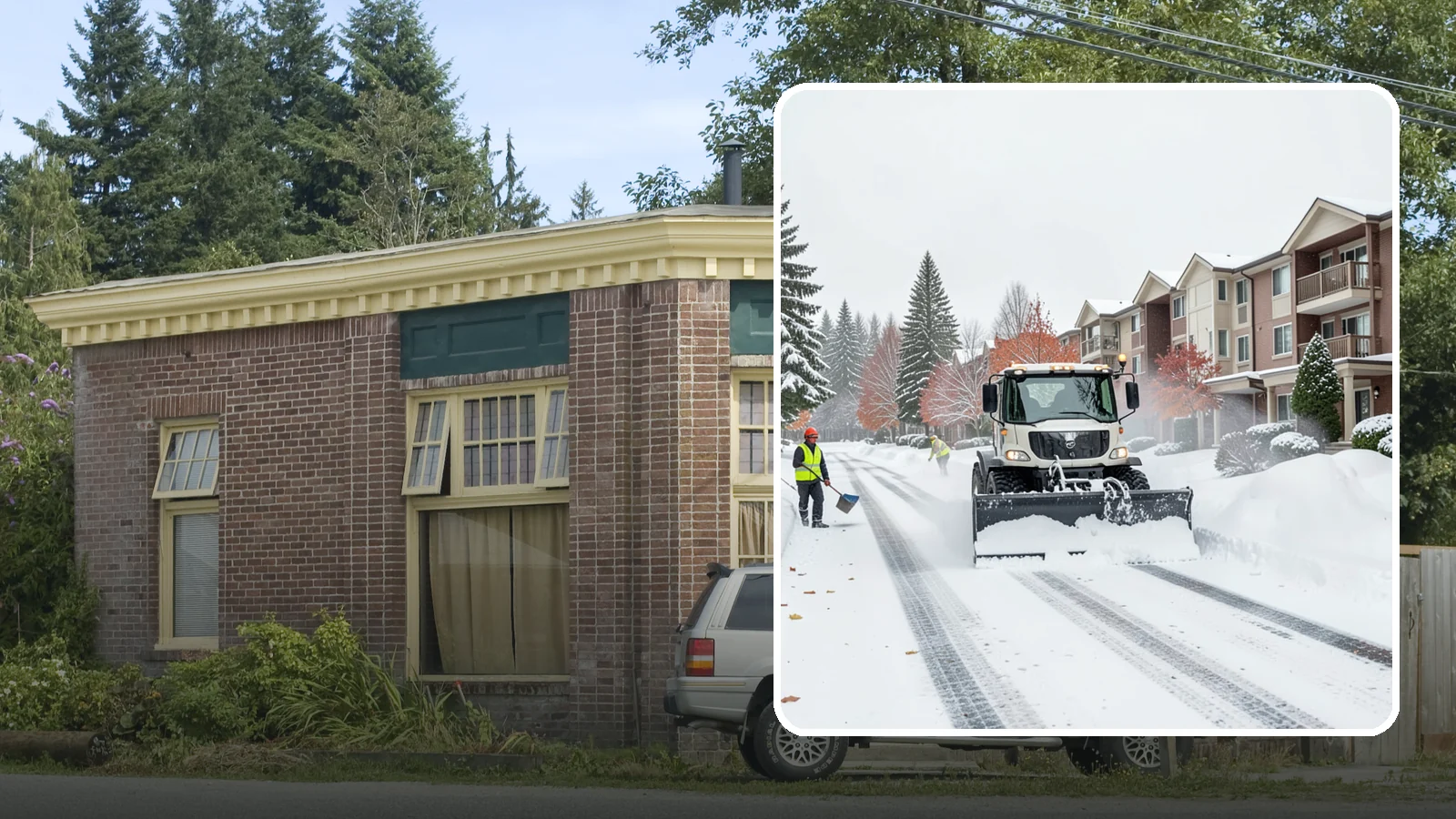 Apartment Complex Snow Plowing in Hamilton, Skagit County, WA - We keep multi-building apartment communities open by plowing drive aisles, resident lots, and building entries before the morning...