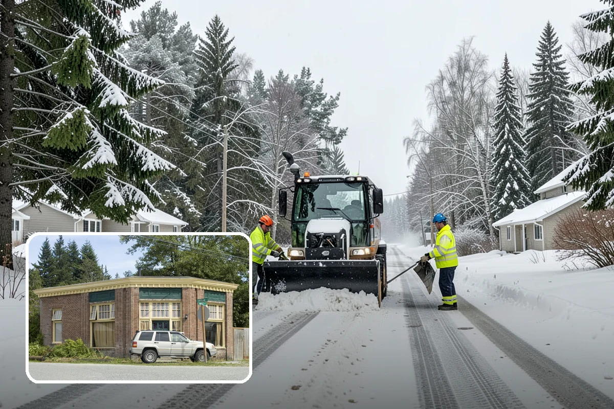 Apartment Complex Snow Plowing in Hamilton, Skagit County, WA - Drive aisles and resident lots cleared before the morning tenant rush