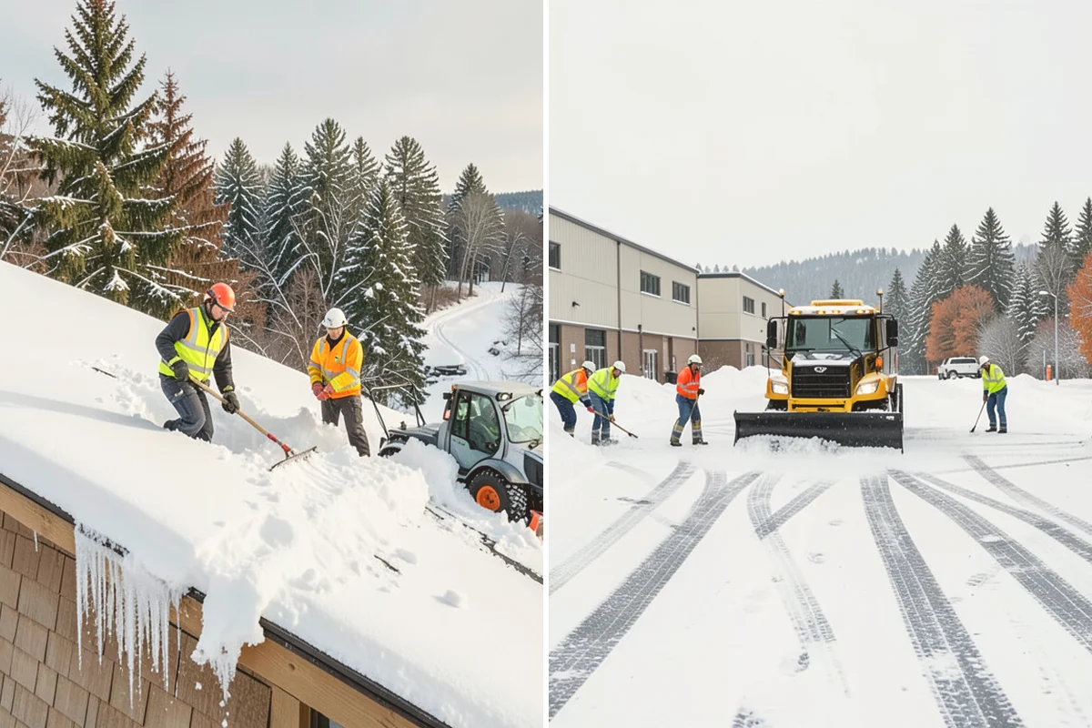 Apartment Complex Snow Plowing in Kent, King County, WA - Walk the property with management to set drive-aisle priorities and snow-storage zones