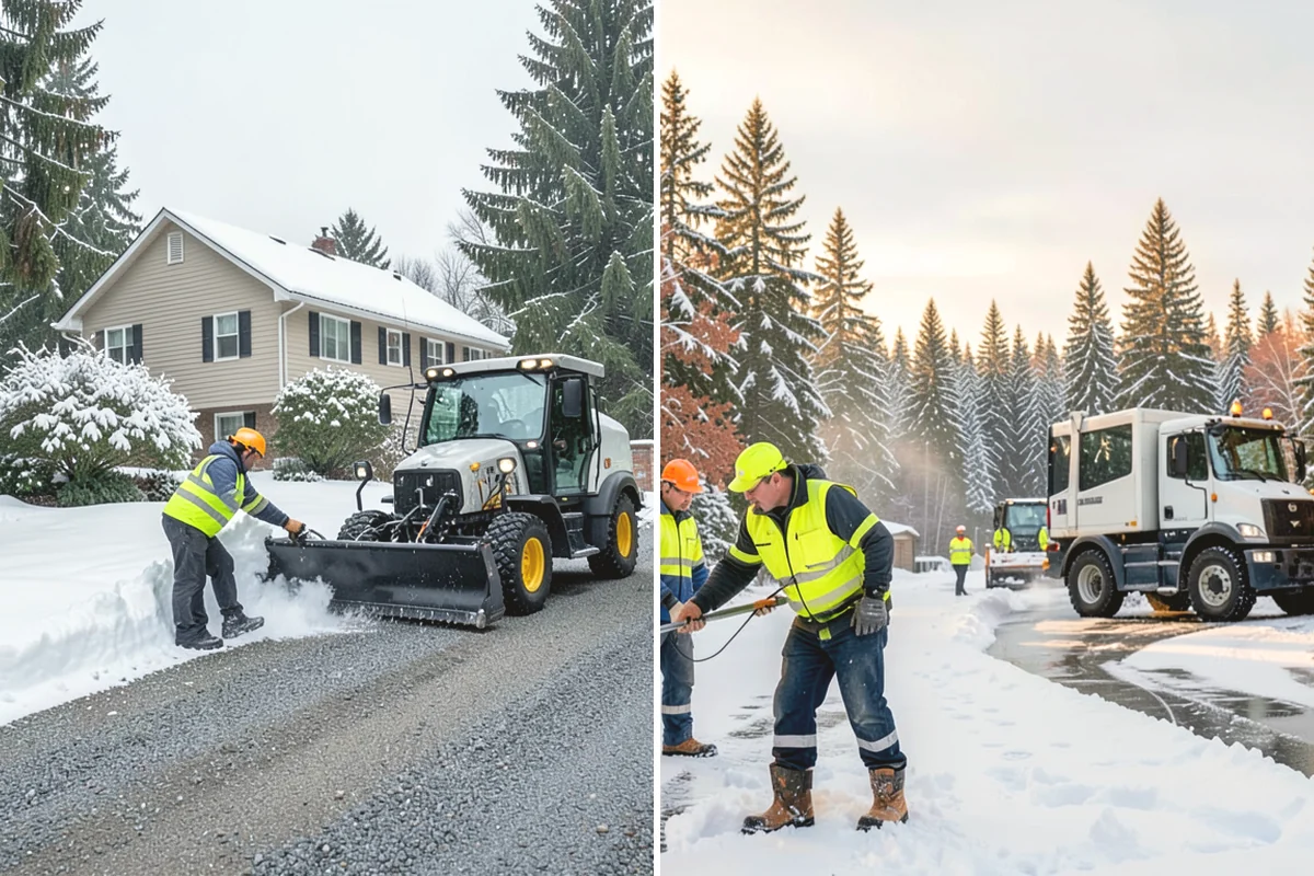 Apartment Complex Snow Plowing in La Conner, Skagit County, WA - Walk the property with management to set drive-aisle priorities and snow-storage zones