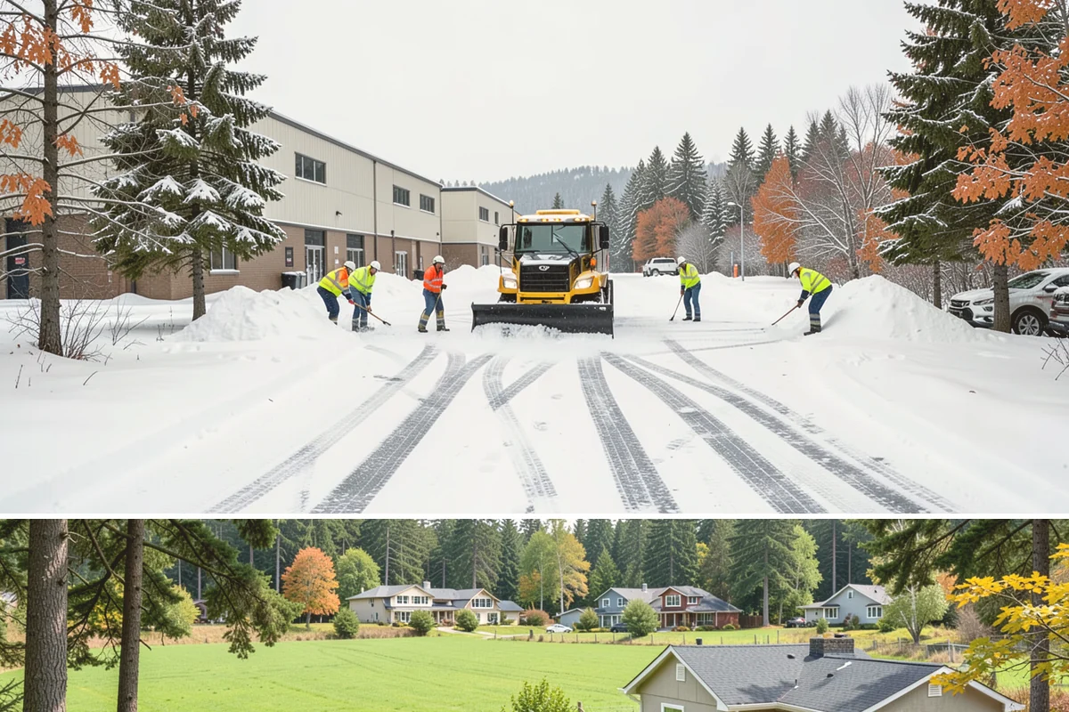 Apartment Complex Snow Plowing in Lyman, Skagit County, WA - Secure a seasonal agreement in early fall so your community is on our route before the first December cold snap.