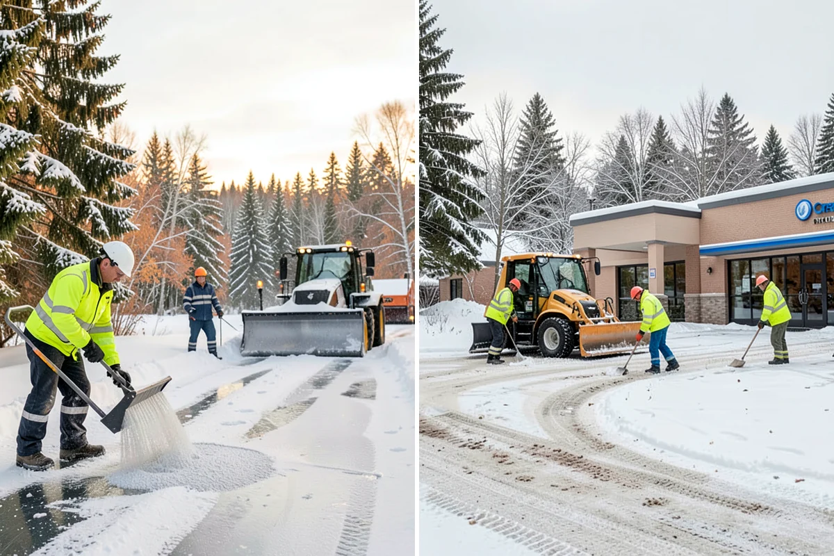 Apartment Complex Snow Plowing in Maple Valley, King County, WA - Walk the property with management to set drive-aisle priorities and snow-storage zones