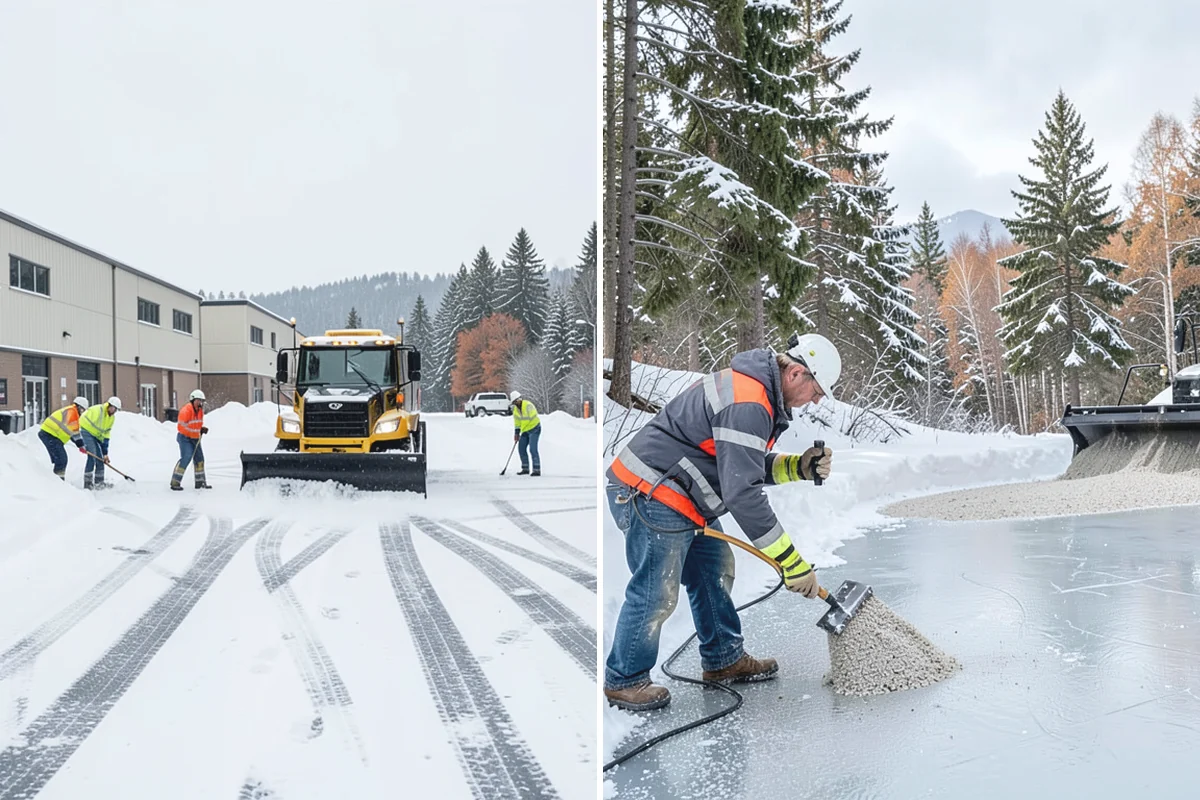 Apartment Complex Snow Plowing in Marysville, Snohomish County, WA - Walk the property with management to set drive-aisle priorities and snow-storage zones
