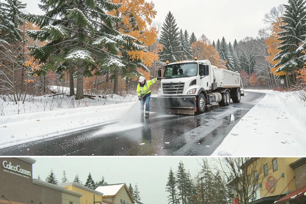 Apartment Complex Snow Plowing in Mill Creek, Snohomish County, WA - Secure a seasonal agreement in early fall so your community is on our route before the first December cold snap.