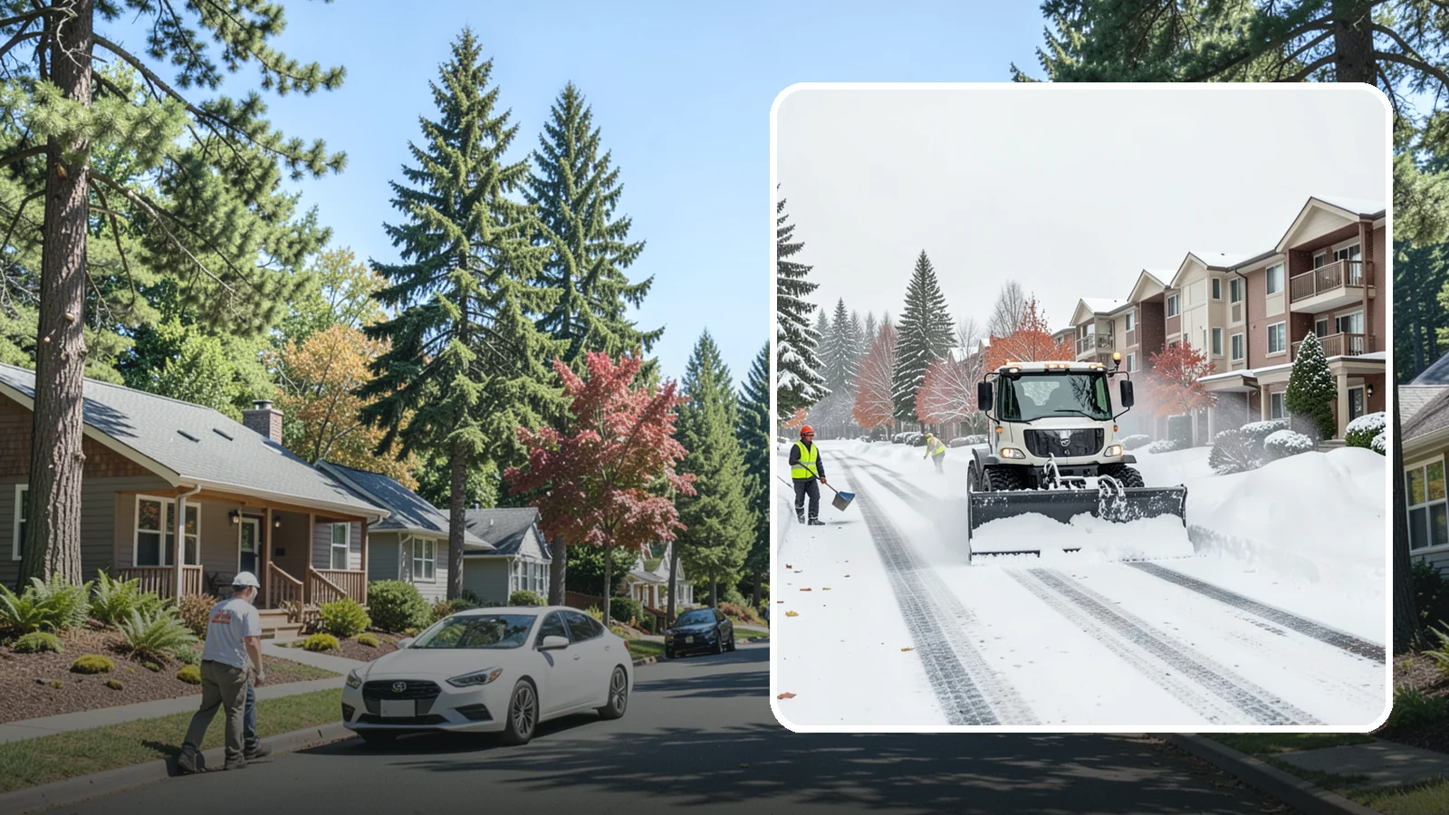 Apartment Complex Snow Plowing in Orting, Pierce County, WA - We keep multi-building apartment communities open by plowing drive aisles, resident lots, and building entries before the morning...