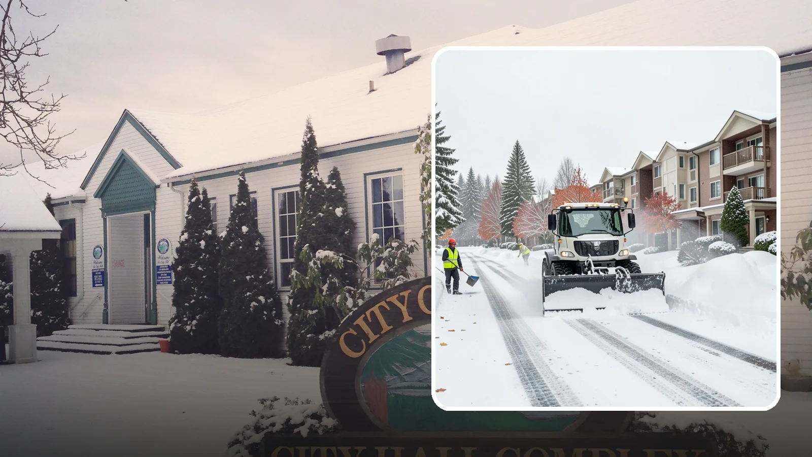 Apartment Complex Snow Plowing in Pacific, King County, WA - We keep multi-building apartment communities open by plowing drive aisles, resident lots, and building entries before the morning...