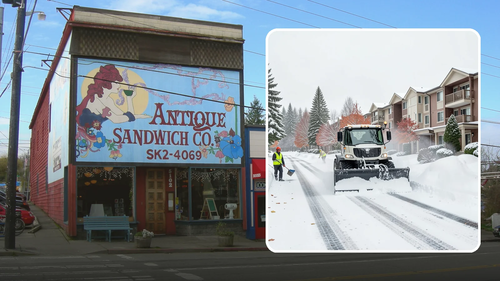 Apartment Complex Snow Plowing in Ruston, Pierce County, WA - We keep multi-building apartment communities open by plowing drive aisles, resident lots, and building entries before the morning...