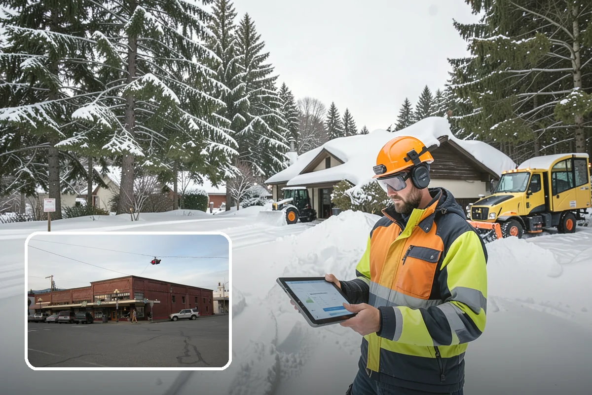 Apartment Complex Snow Plowing in Sedro-Woolley, Skagit County, WA - Drive aisles and resident lots cleared before the morning tenant rush