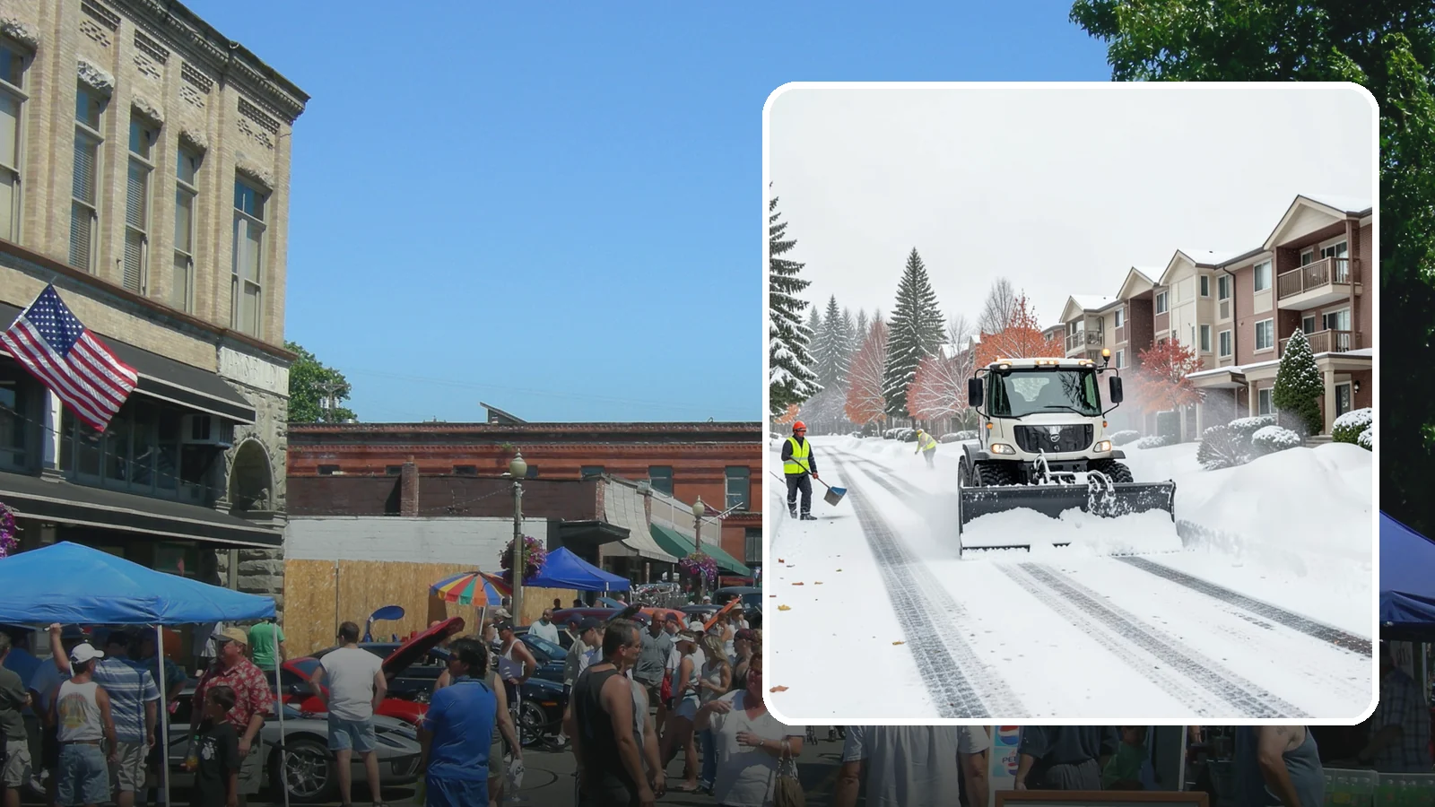 Apartment Complex Snow Plowing in Snohomish, Snohomish County, WA - We keep multi-building apartment communities open by plowing drive aisles, resident lots, and building entries before the morning...