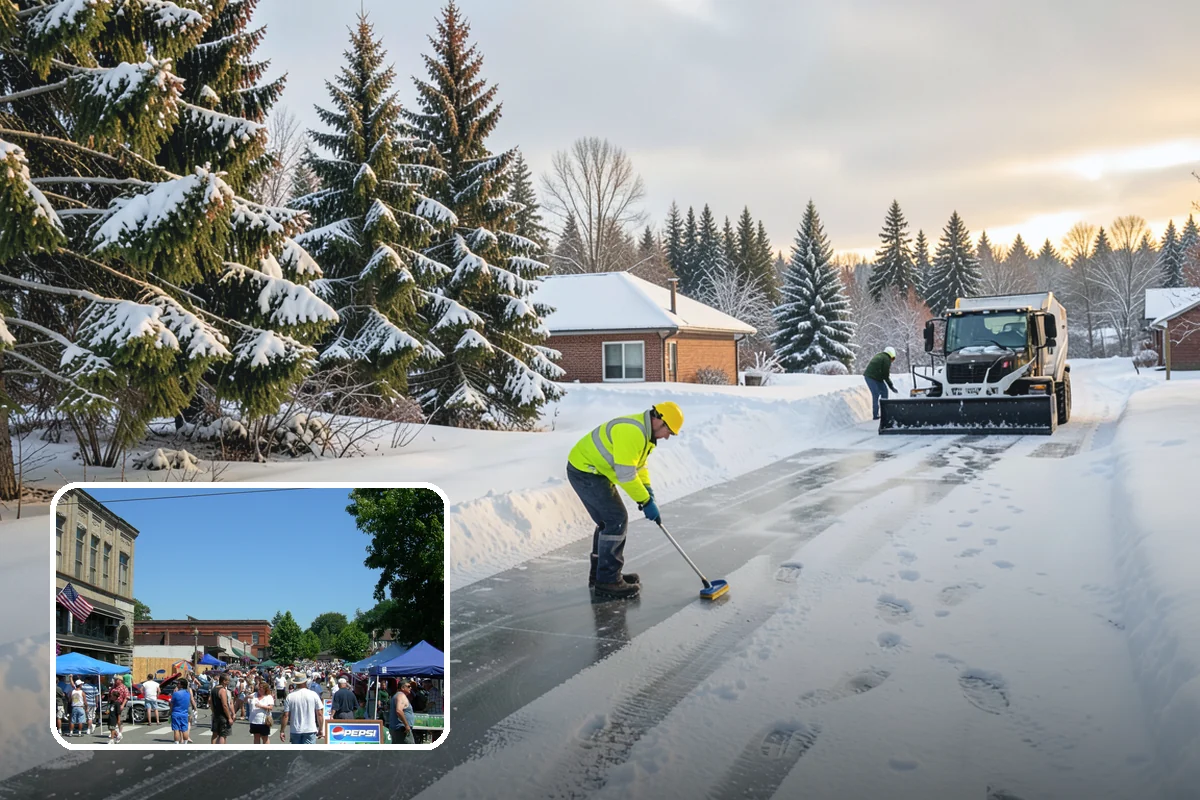 Apartment Complex Snow Plowing in Snohomish, Snohomish County, WA - Drive aisles and resident lots cleared before the morning tenant rush