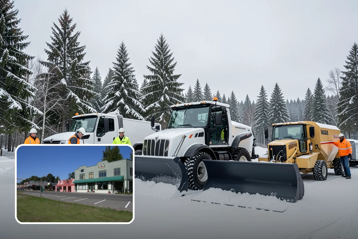 Apartment Complex Snow Plowing in Snoqualmie, King County, WA - Drive aisles and resident lots cleared before the morning tenant rush