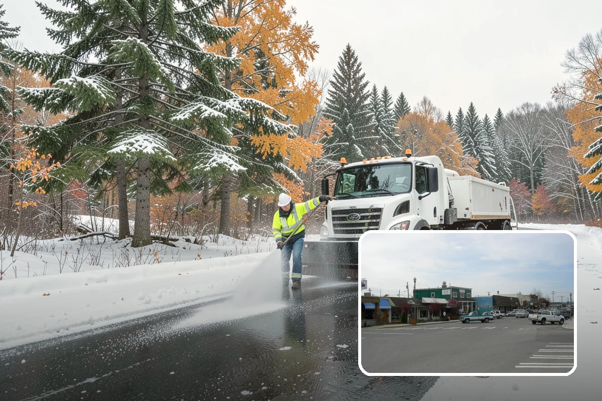Apartment Complex Snow Plowing in Stanwood, Snohomish County, WA - Drive aisles and resident lots cleared before the morning tenant rush