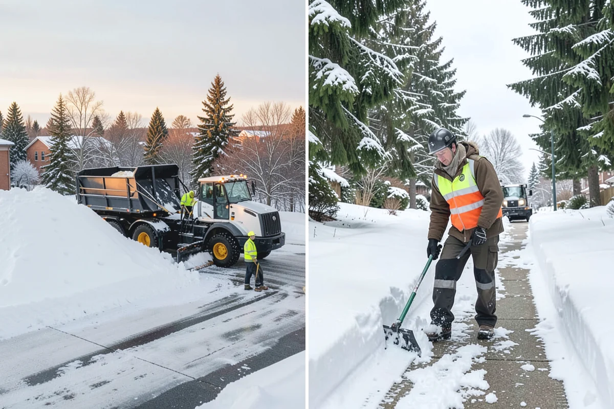 Apartment Complex Snow Plowing in Sumner, Pierce County, WA - Walk the property with management to set drive-aisle priorities and snow-storage zones