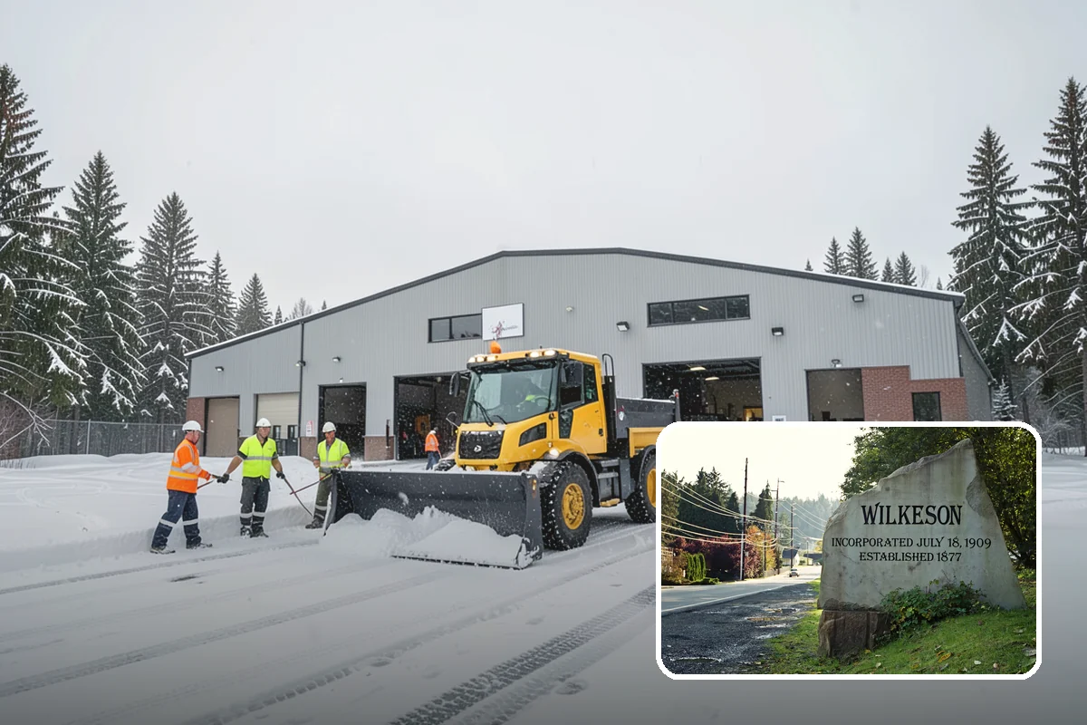 Apartment Complex Snow Plowing in Wilkeson, Pierce County, WA - Drive aisles and resident lots cleared before the morning tenant rush