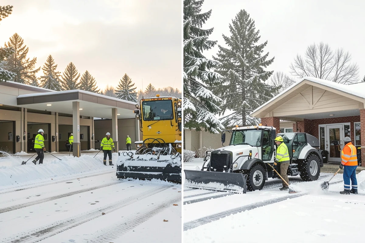Apartment Complex Snow Removal in Anacortes, Skagit County, WA - Map internal roads, parking clusters, and pedestrian paths