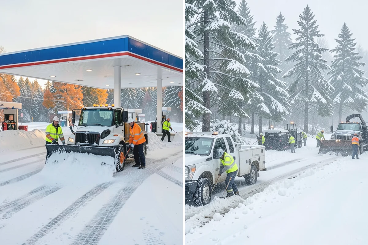 Apartment Complex Snow Removal in Beaux Arts Village, King County, WA - Map internal roads, parking clusters, and pedestrian paths