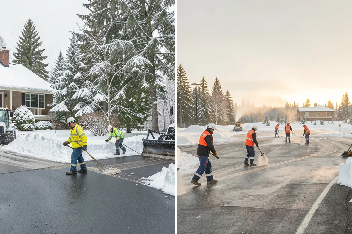 Apartment Complex Snow Removal in Black Diamond, King County, WA - Map internal roads, parking clusters, and pedestrian paths