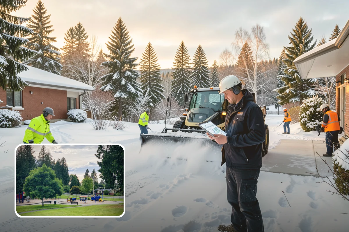 Apartment Complex Snow Removal in Bonney Lake, Pierce County, WA - Safe movement for residents at all hours