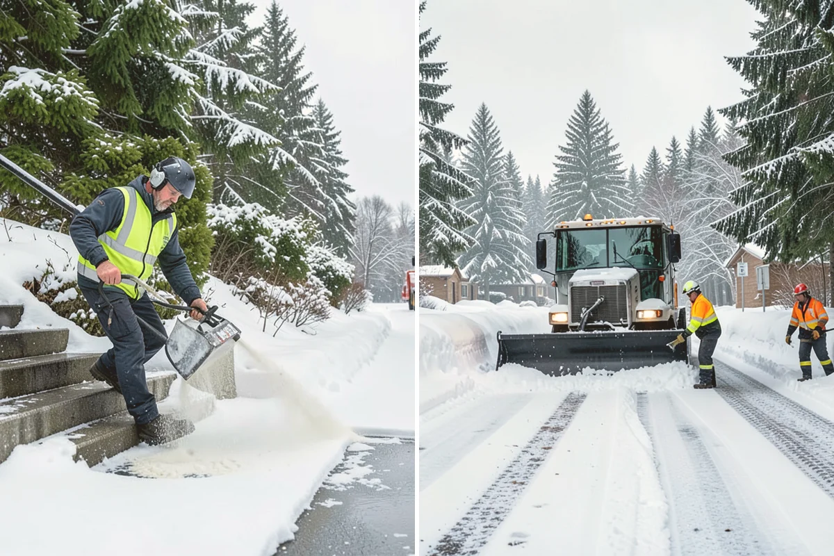 Apartment Complex Snow Removal in Brier, Snohomish County, WA - Map internal roads, parking clusters, and pedestrian paths