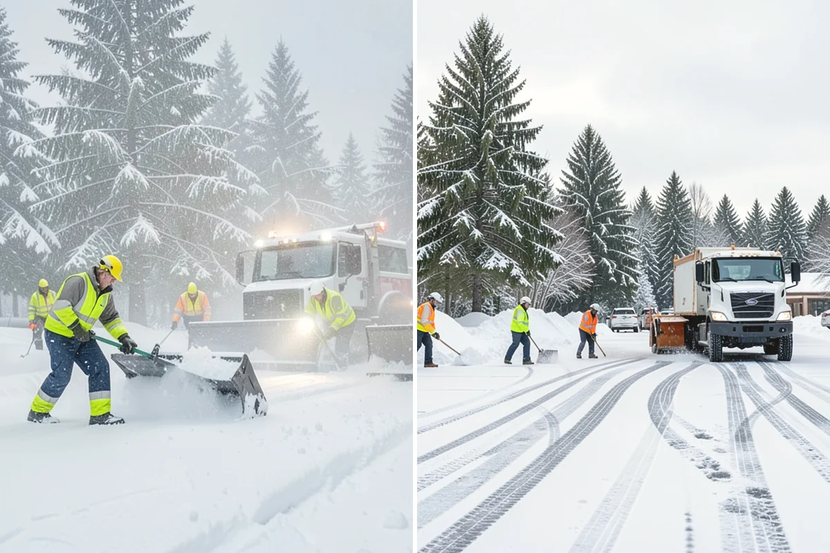 Apartment Complex Snow Removal in Carnation, King County, WA - Map internal roads, parking clusters, and pedestrian paths