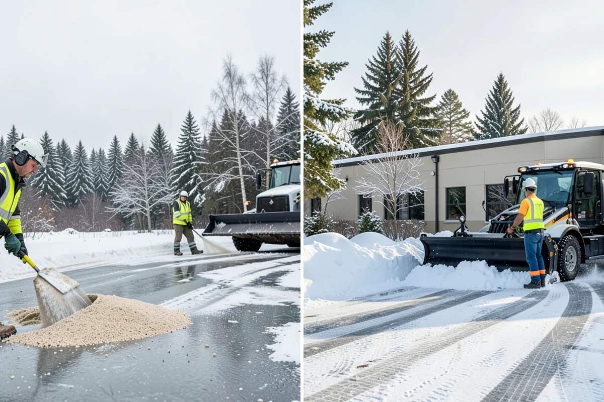 Apartment Complex Snow Removal in Clyde Hill, King County, WA - Map internal roads, parking clusters, and pedestrian paths