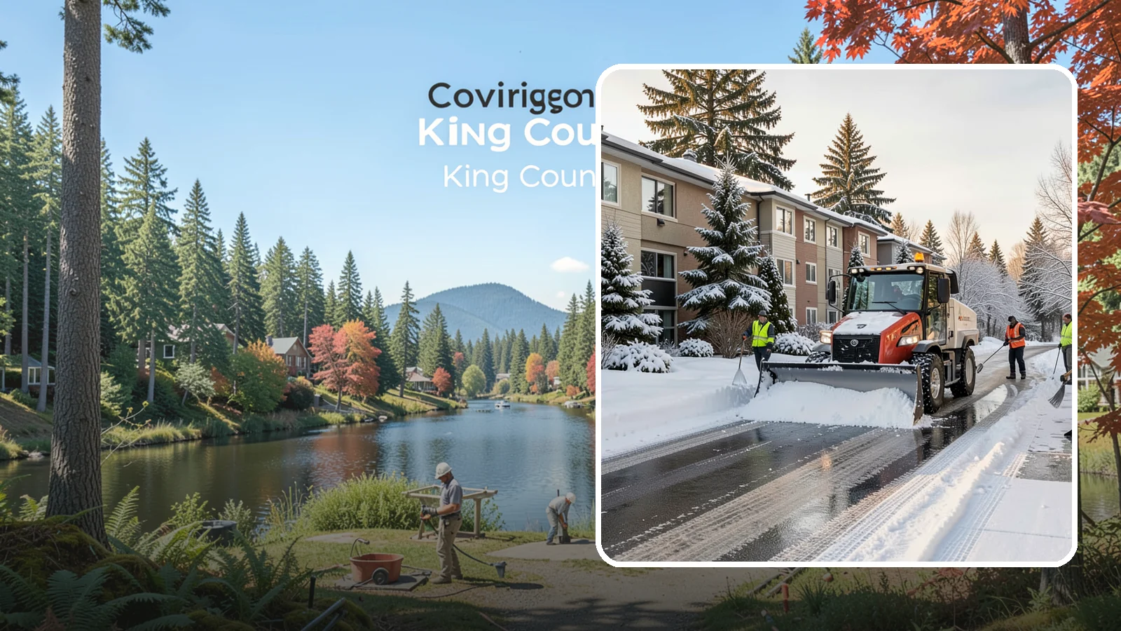 Apartment Complex Snow Removal in Covington, King County, WA - Keep residents, drives, and shared walkways safe at your apartment community during Western Washington snow and ice events.