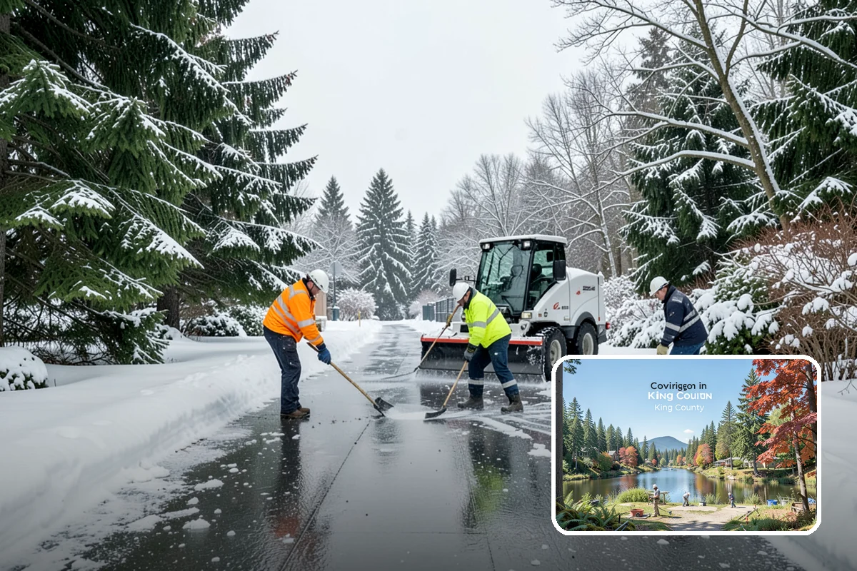 Apartment Complex Snow Removal in Covington, King County, WA - Safe movement for residents at all hours