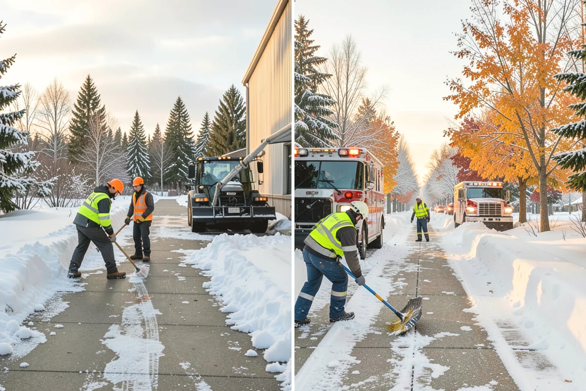 Apartment Complex Snow Removal in Covington, King County, WA - Map internal roads, parking clusters, and pedestrian paths