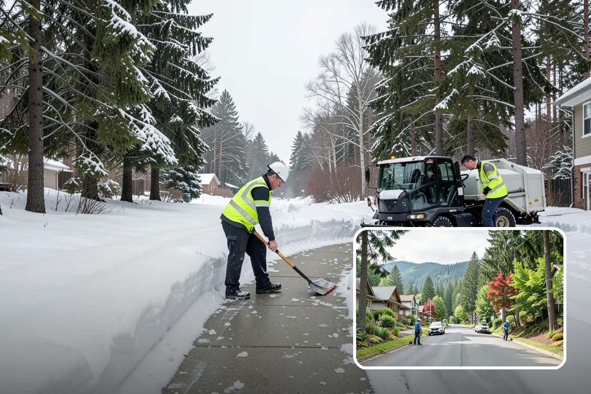 Apartment Complex Snow Removal in Darrington, Snohomish County, WA - Safe movement for residents at all hours